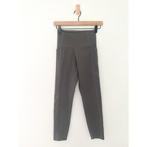 Girlfriend Collective Stash Pocket High Rise Leggings Size XS Green Olive